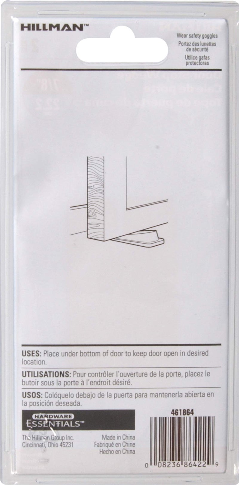 Hardware Essentials 851338 Floor Door Stops Wedges Brown 3"" - 2 Pack - Image 3